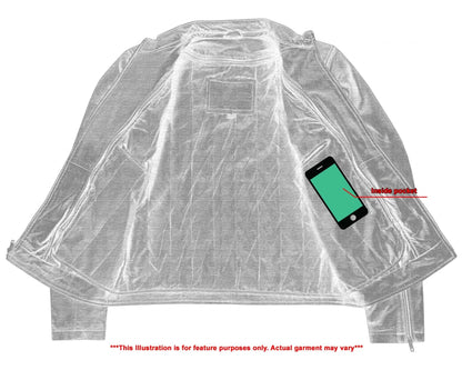 Wanton Men's Fashion Lambskin Leather Jacket –Black