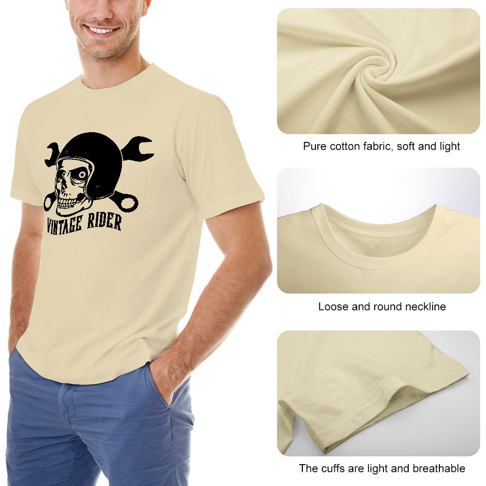 Vintage Rider Men's T-shirt 100% Cotton