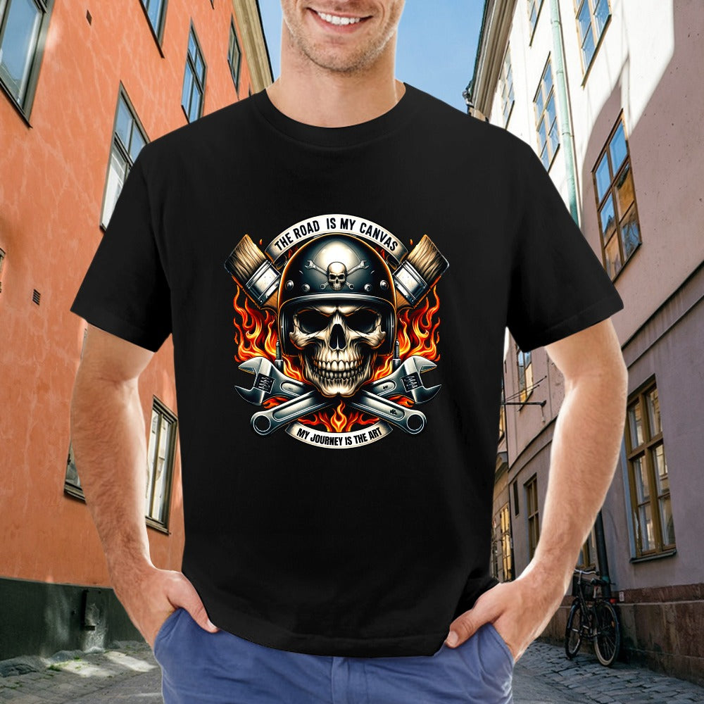 The Road Is My Canvas Men's T-shirt 100% Cotton