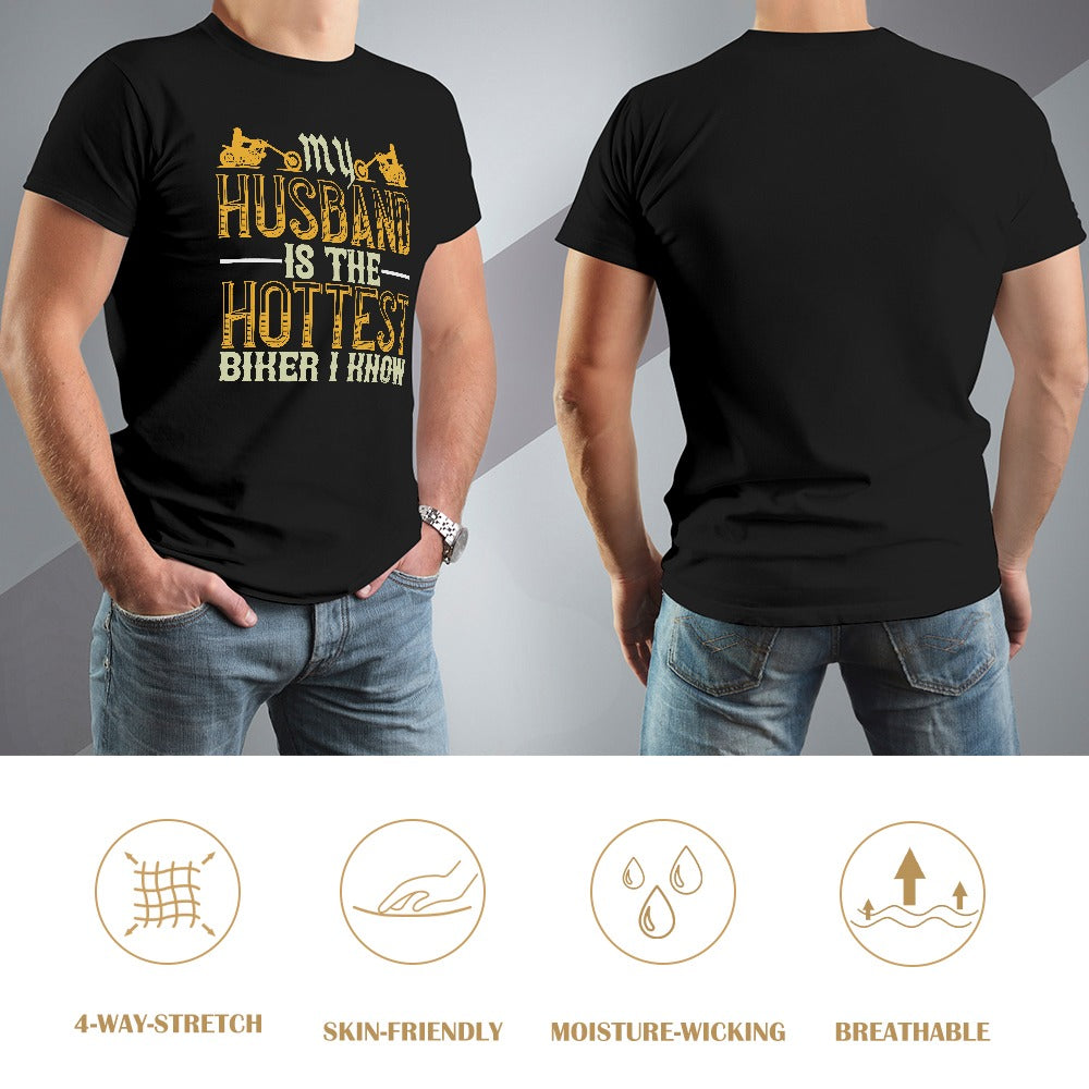 My Husband Is The Hottest Men's T-shirt 100% Cotton