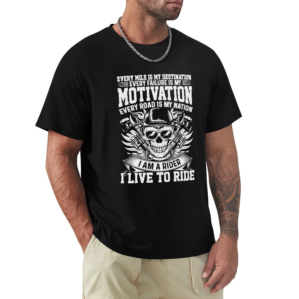 Every Mile Is My Destination Men's T-shirt 100% Cotton