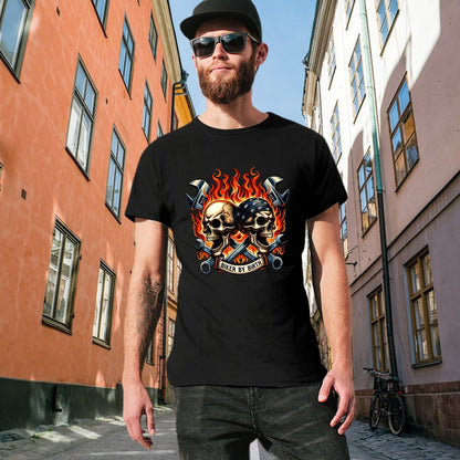 Biker By Birth Men's T-shirt 100% Cotton