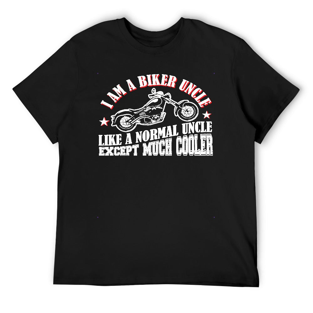 I Am A Biker Uncle Men's T-shirt 100% Cotton
