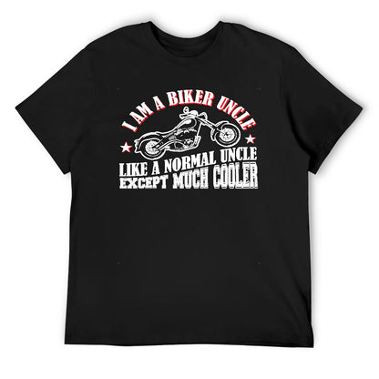 I Am A Biker Uncle Men's T-shirt 100% Cotton