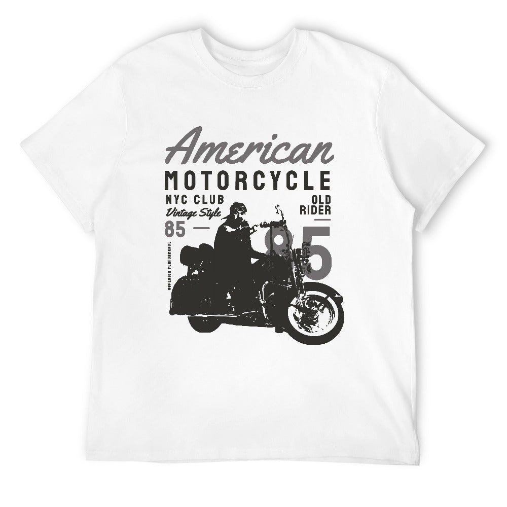 American Motorcycle Men's T-shirt 100% Cotton