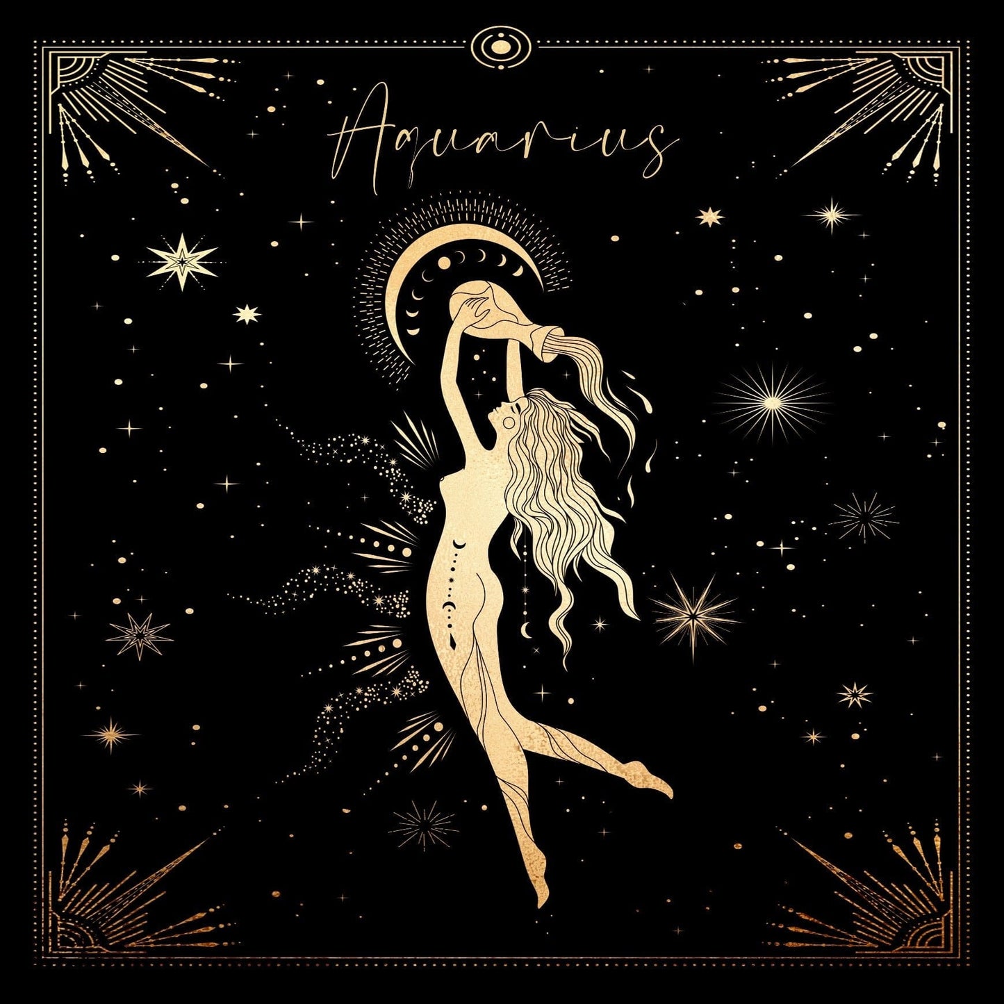 Aquarius Deity Zodiac Gift Box Set