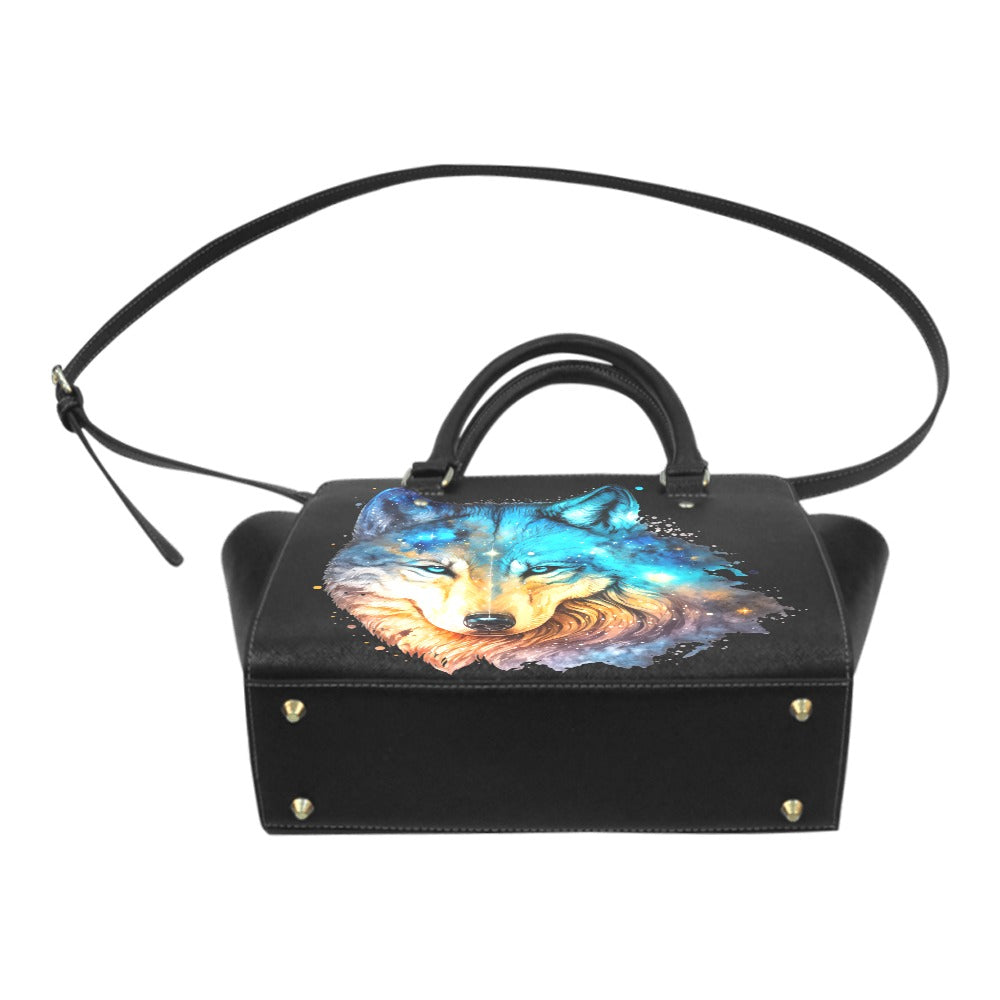 Glowing Wolf Classic Shoulder Handbag