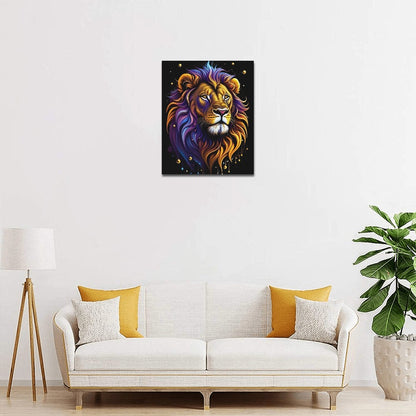 Lion Framed Canvas Print