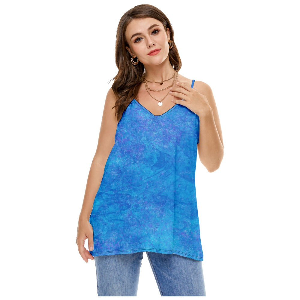 Blue Loose Summer Top