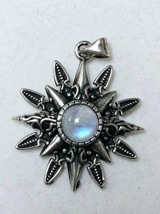 Moonstone Sun Pendant