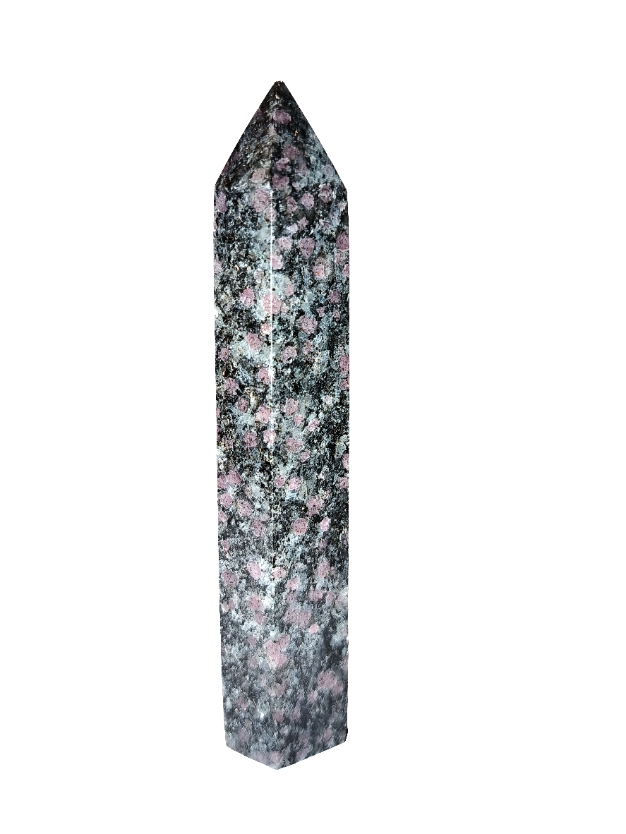 Red Snowflake Obsidian Point