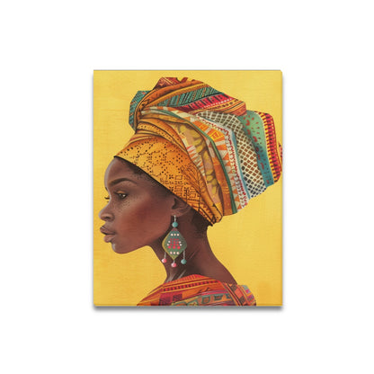 African Collection Frame Canvas Print