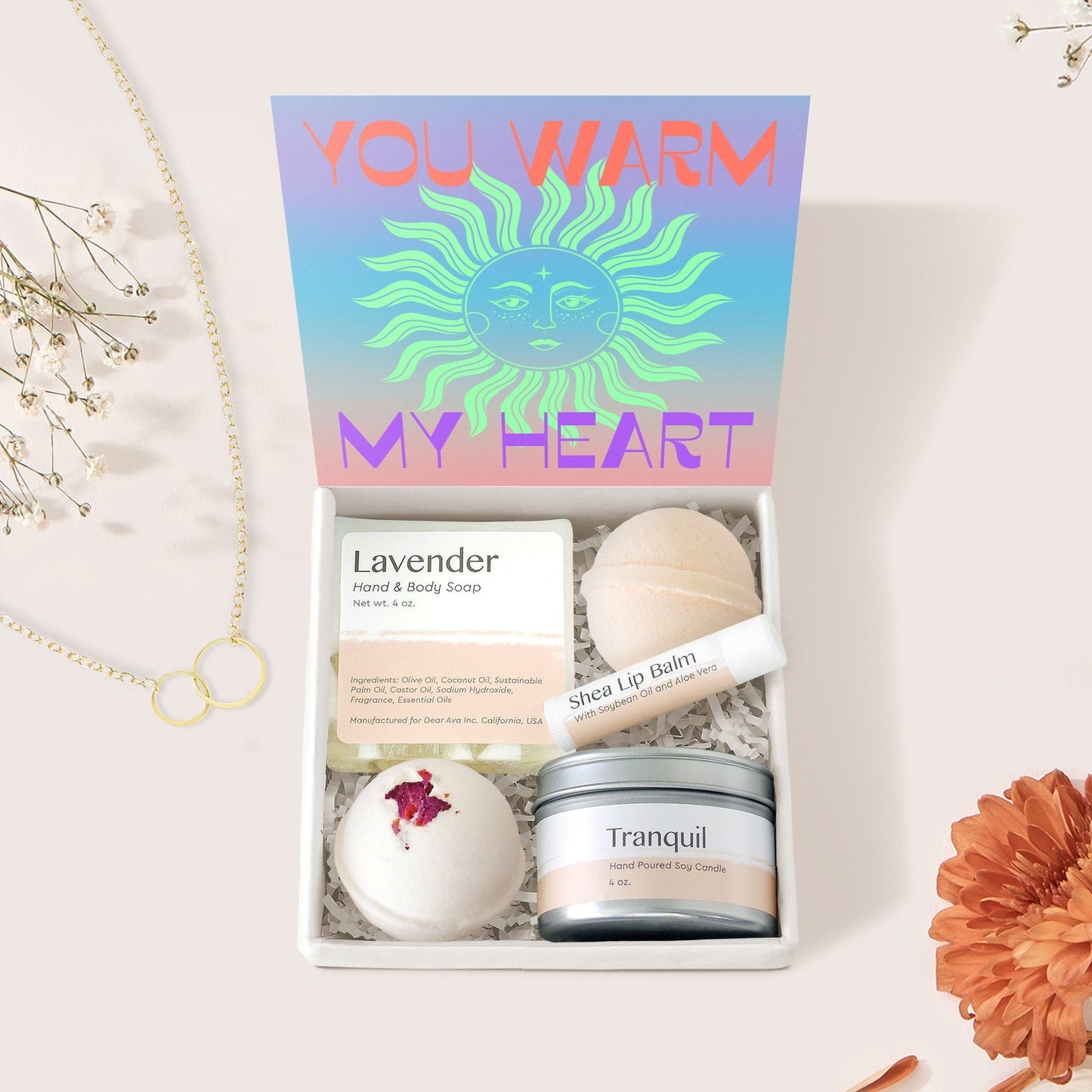 Best Friends DoubleCircleNecklace Gift Box Set