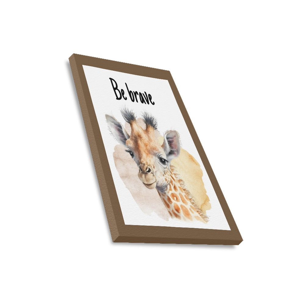 Be Brave Framed Canvas Print