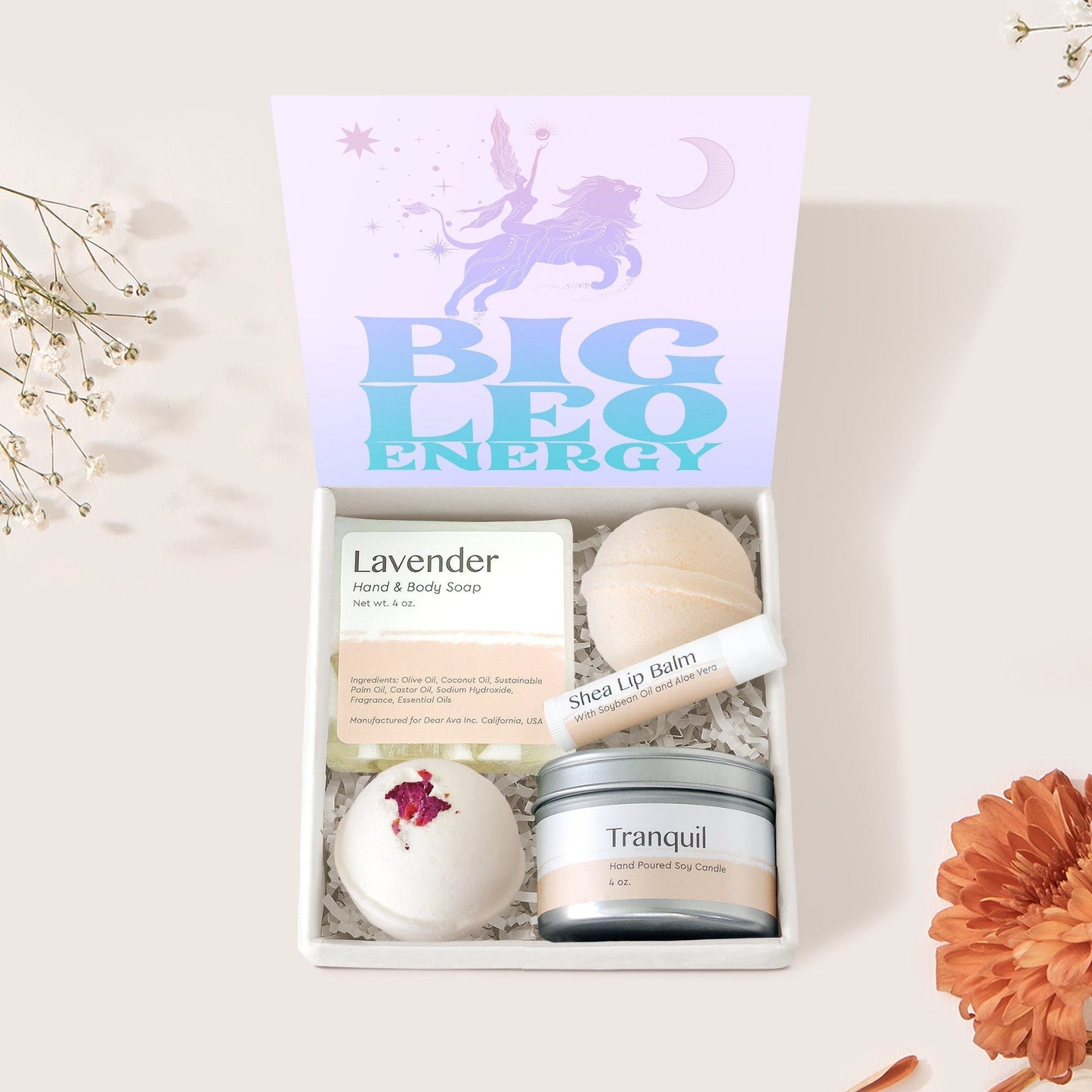 Big Leo Energy Zodiac Gift Box Set
