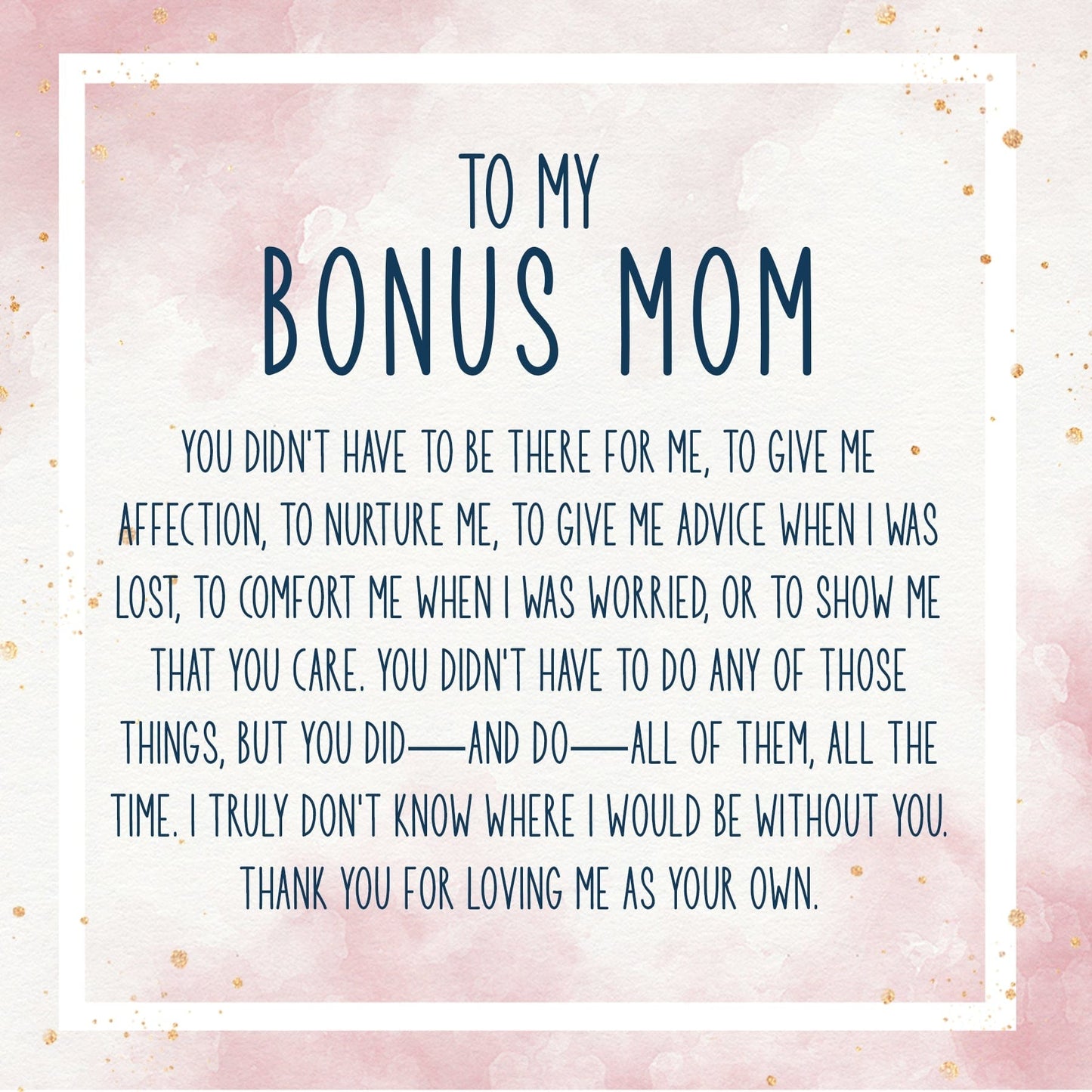 Bonus Mom Double Circle Necklace Spa Gift Box Set