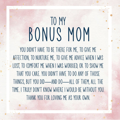 Bonus Mom Double Circle Necklace Spa Gift Box Set