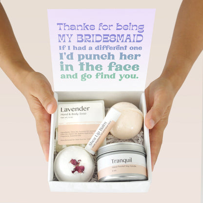 Bridesmaids Double Circle Necklace Spa Gift Box