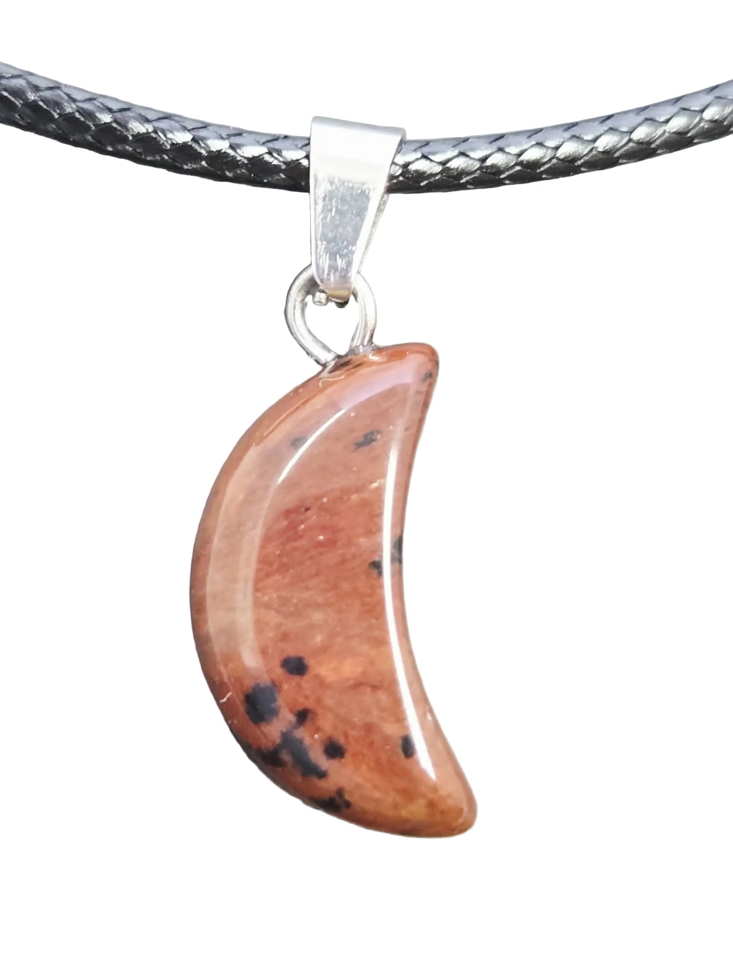 Brecciated Jasper Moon Necklace