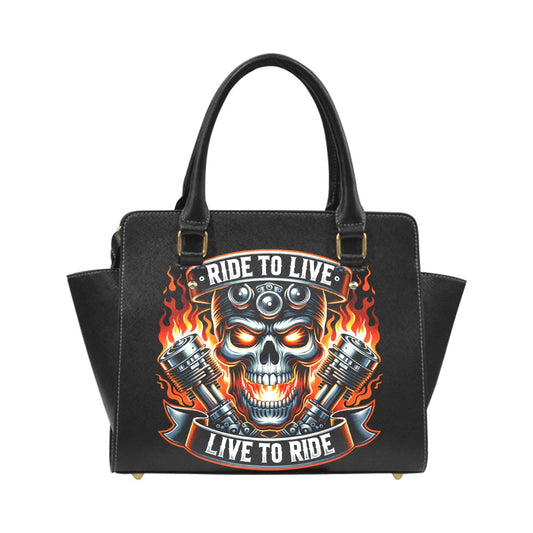 Ride To Live Live To Ride Classic Shoulder Handbag
