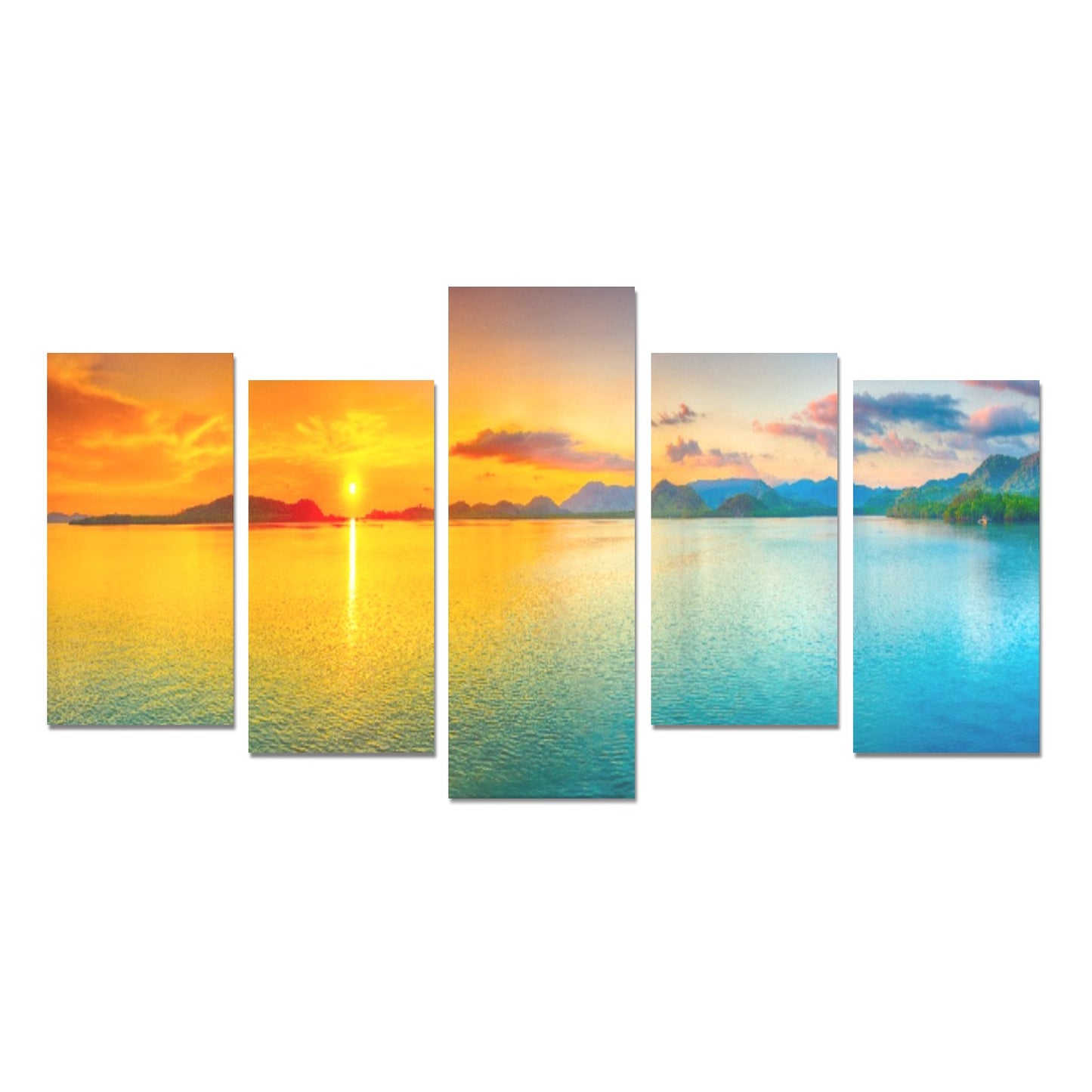 Sunset on the Horizon Canvas Wall Art Prints