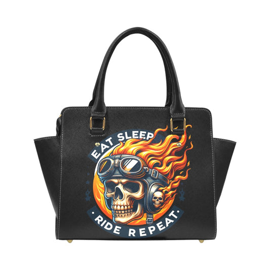 Eat Sleep Ride Repeat Classic Shoulder Handbag