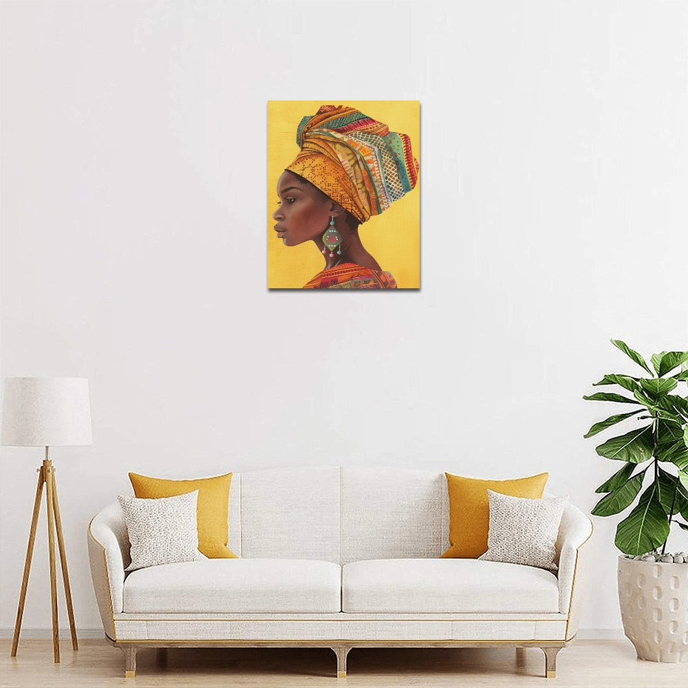 African Collection Frame Canvas Print