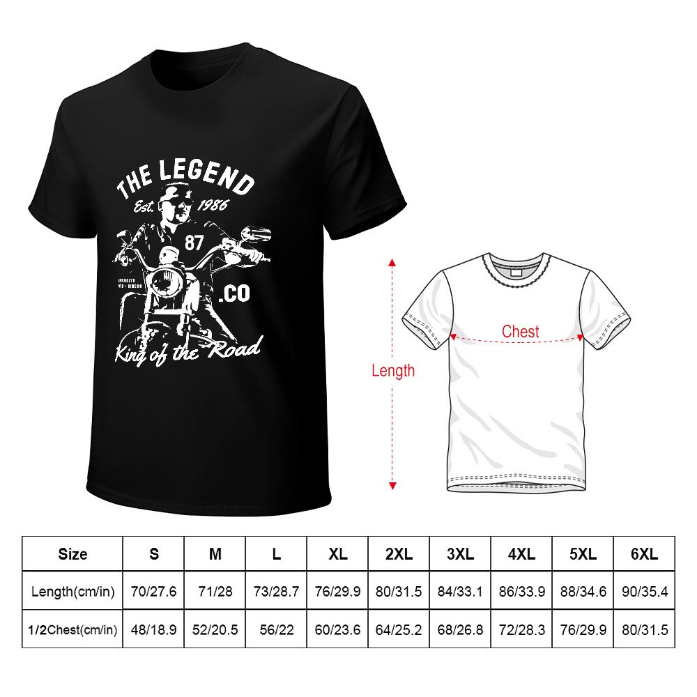 The Legend King Of The Road Men's T-shirt 100% Cotton