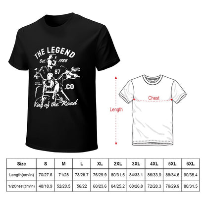 The Legend King Of The Road Men's T-shirt 100% Cotton