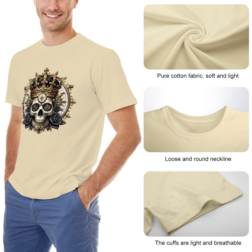 Skull King Men's T-shirt 100% Cotton