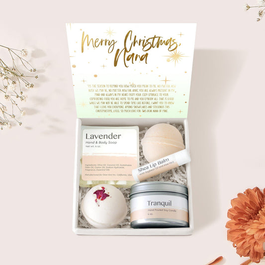 Christmas Gift For Nana Compass Necklace Gift Box Set