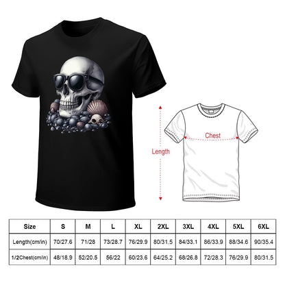 Skulls and Shells Men's T-shirt 100% Cotton