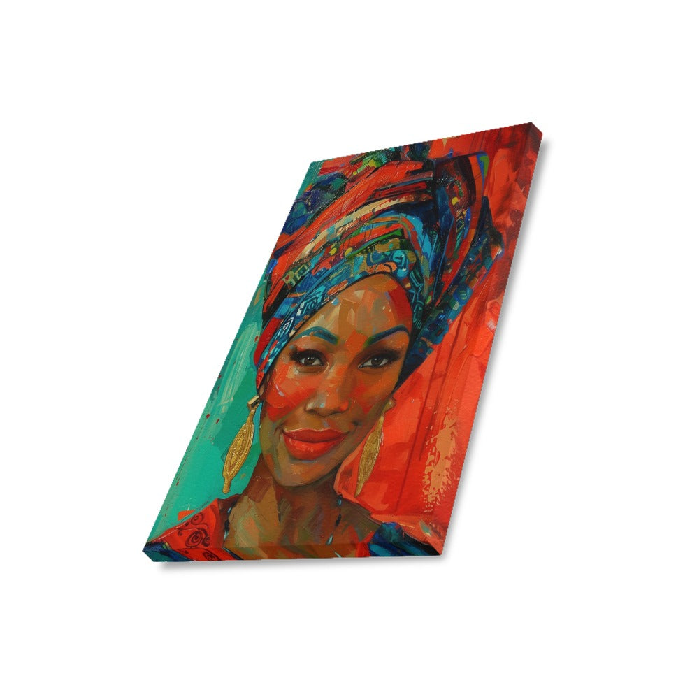 African Collection Frame Canvas Print