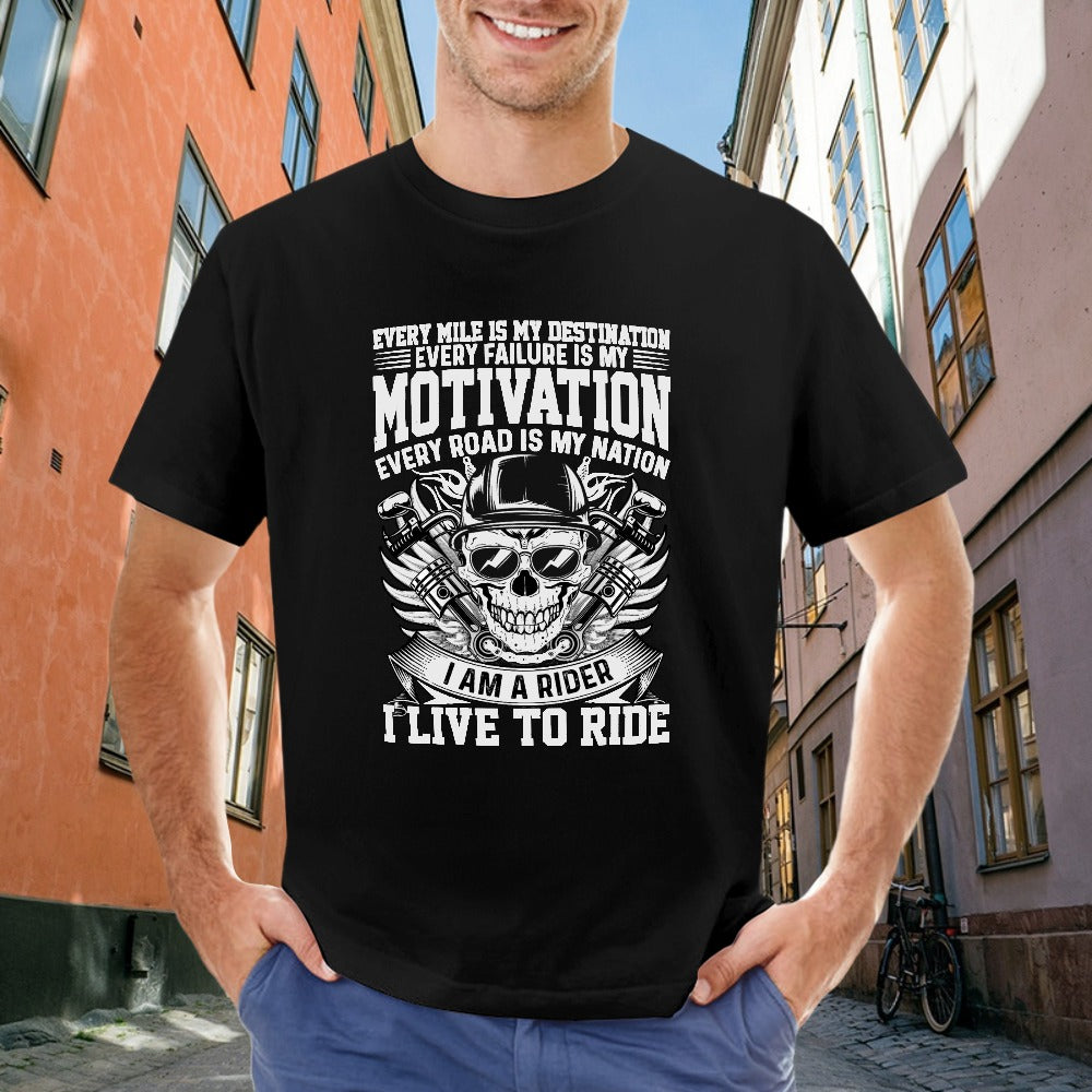 Every Mile Is My Destination Men's T-shirt 100% Cotton
