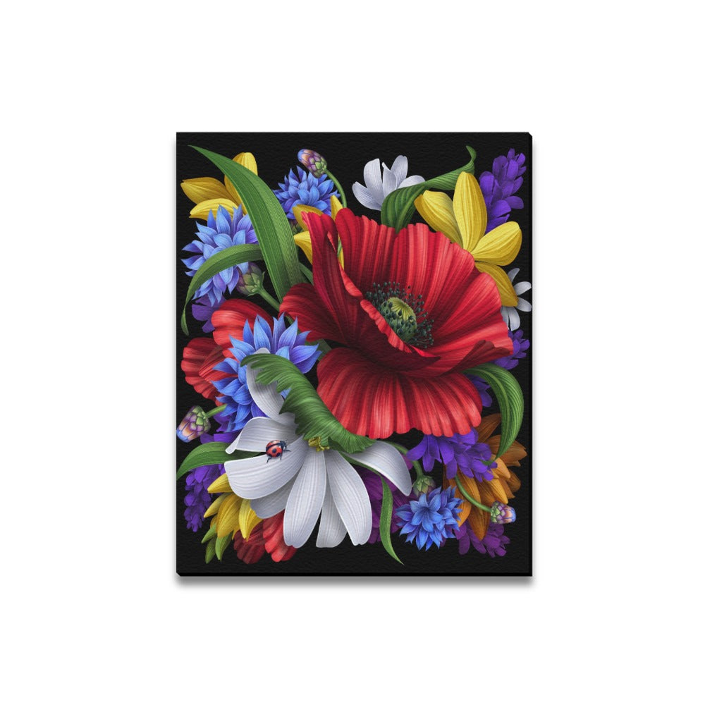 Floral Framed Canvas Print