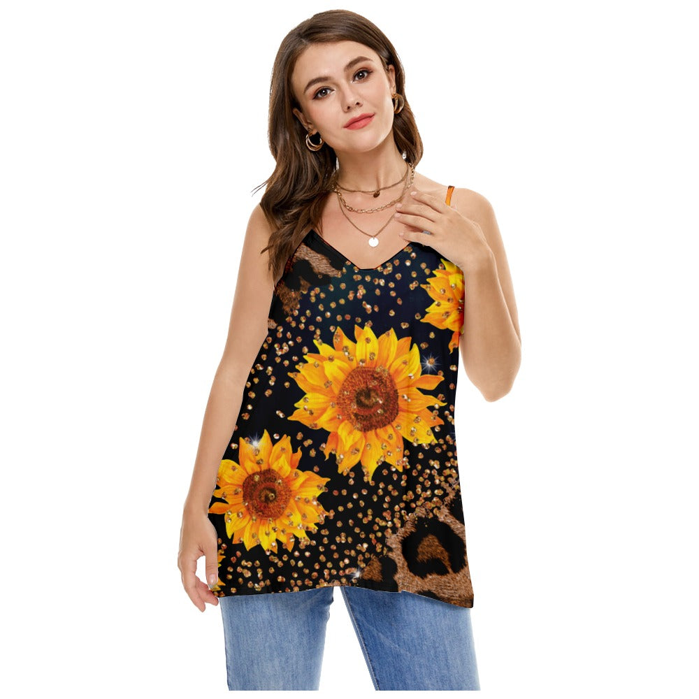 Western Sunflower Loose Summer Top