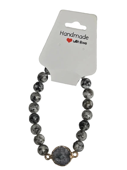 Yooperlite Bracelet with Druzy Charm