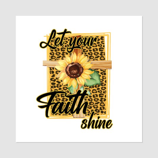 Let Your Faith Shine Temporary Tattoo