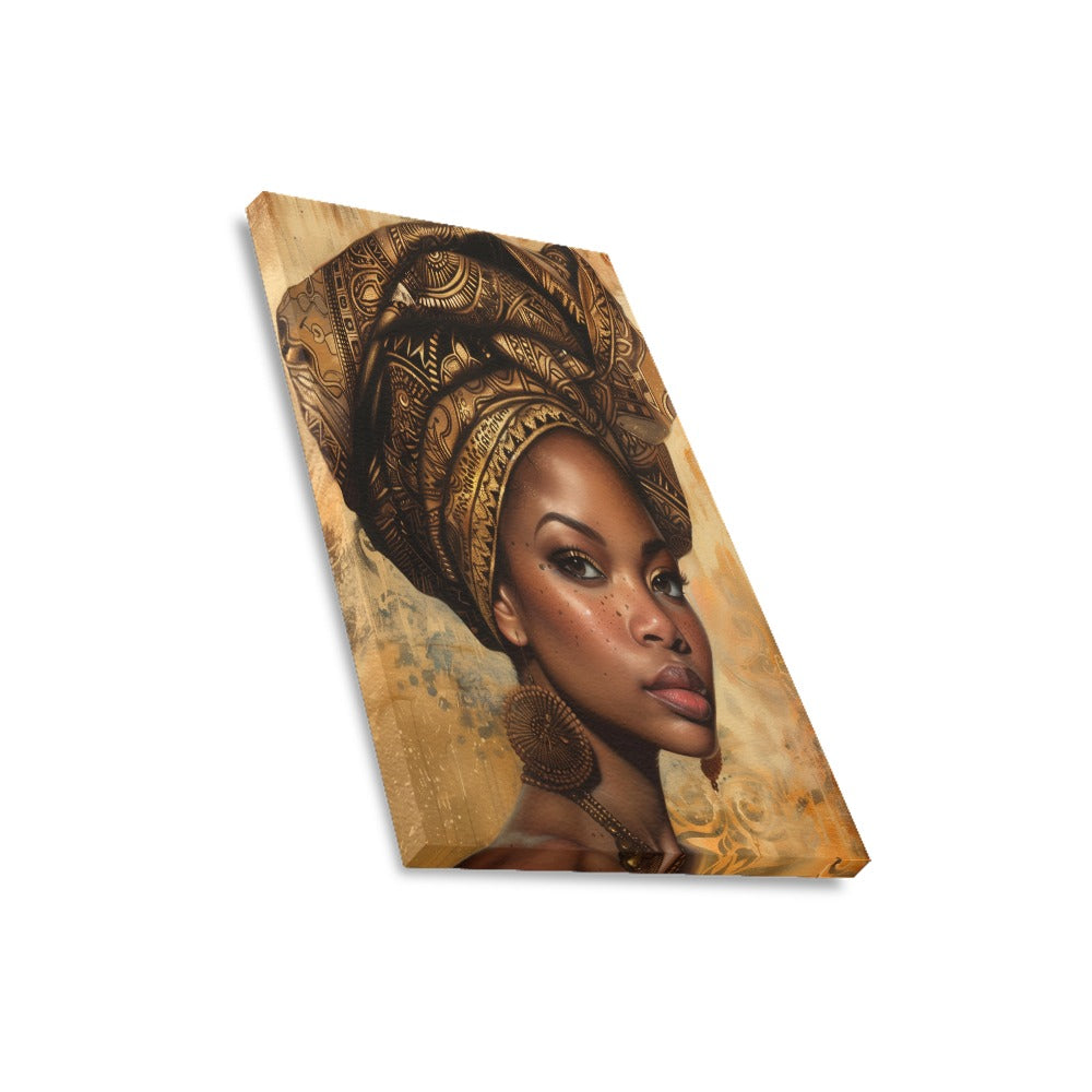 African Collection Frame Canvas Print