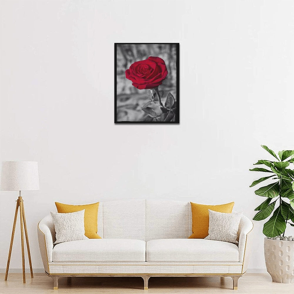 Red Collection Framed Canvas Print