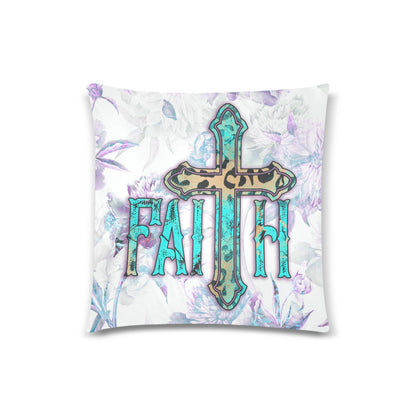 Faith Cross Throw Pillow Cover