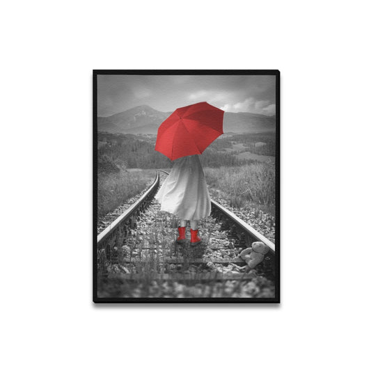 Red Collection Framed Canvas Print