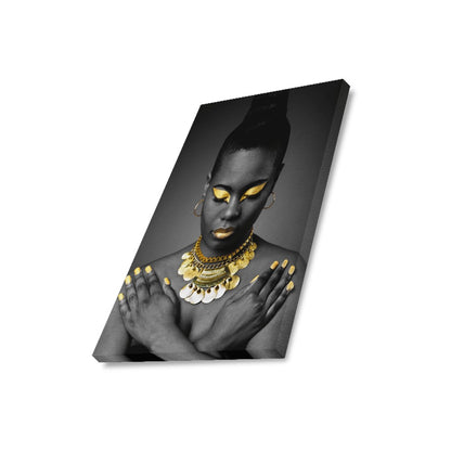 Black and Gold Collection Framed Canvas Print