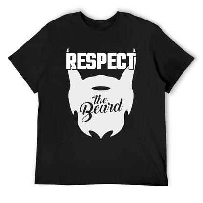 Respect The Beard Men's T-shirt 100% Cotton