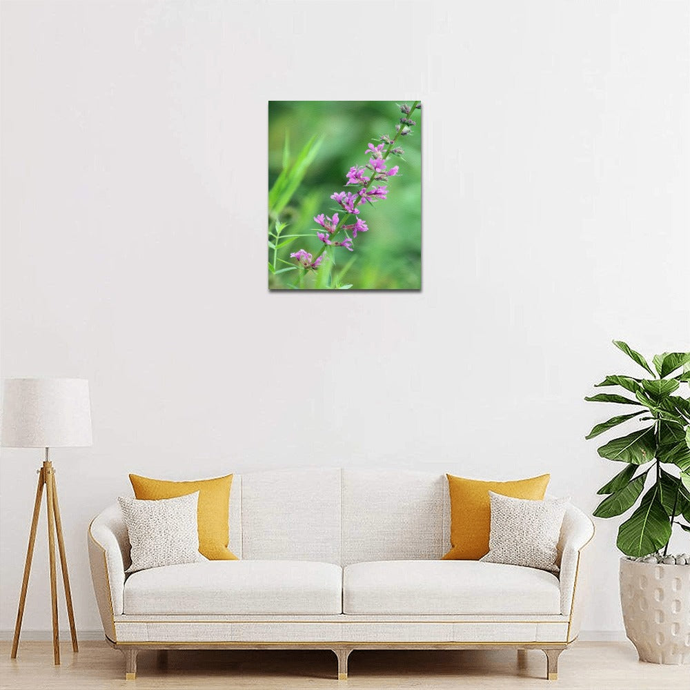 Purple Bloom Framed Canvas Print