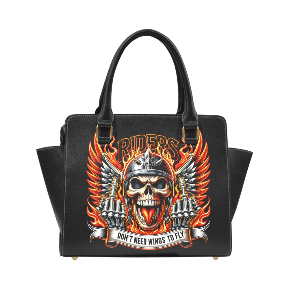 Riders Don't Need Wings To Fly Classic Shoulder Handbag