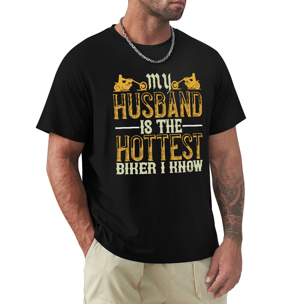 My Husband Is The Hottest Men's T-shirt 100% Cotton