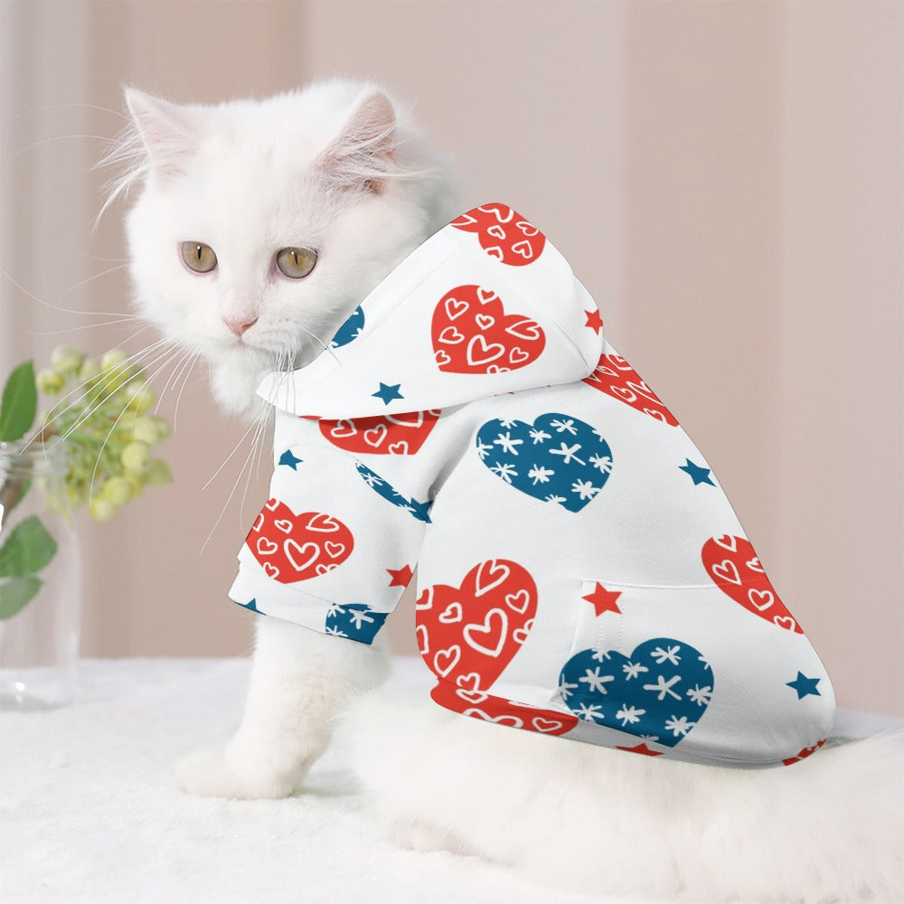 Patriotic Kitty Pet Sweater