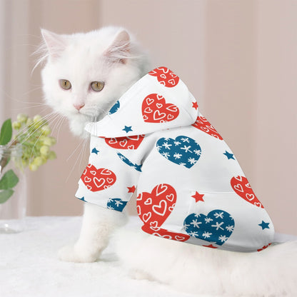 Patriotic Kitty Pet Sweater