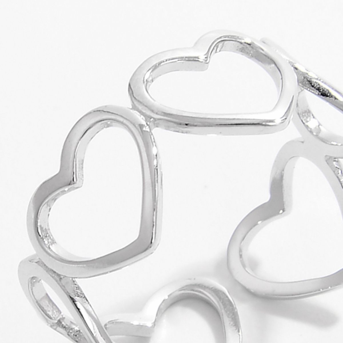 Hearts All Around 925 Sterling Silver Ring